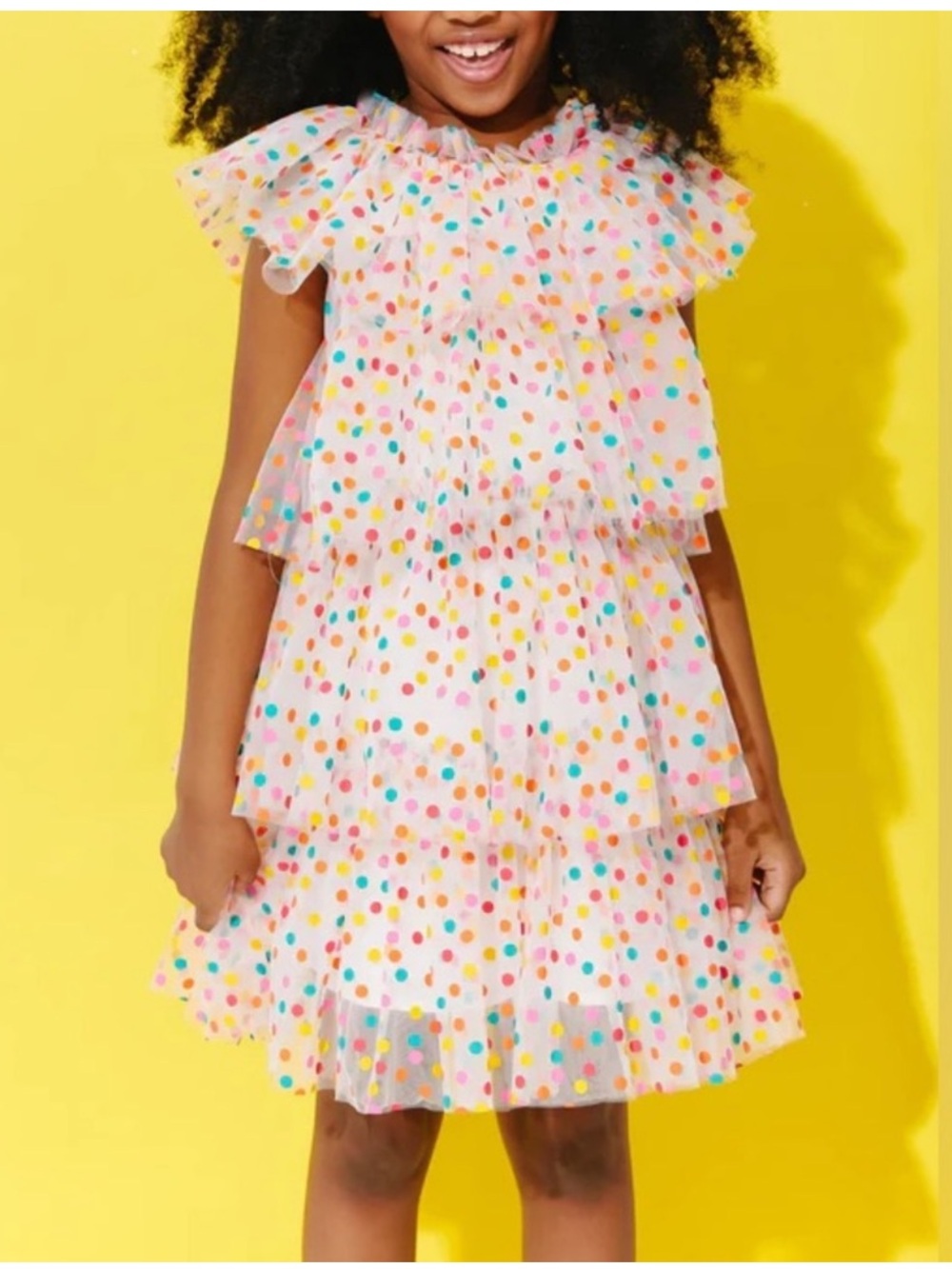 LOLA + THE BOYS
Rainbow Confetti Tulle Dress